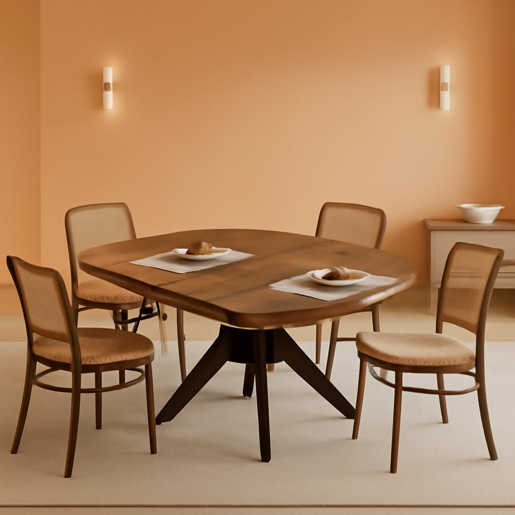 Extendable Forty Two To Fifty Eight Inches Round Dining Table Storage