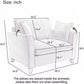 Oversized Chenille Accent Chair Pale Pink Cushions