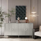 Contemporary 60 Inch Silver Sideboard Buffet Cabinet