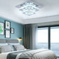 Crystal Square LED Ceiling Light Two Layer Flush Mount