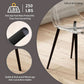 Clear Acrylic Dining Chairs Set of 4 With Black Legs