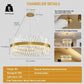 32 Inch Goldtone Crystal Chandelier Luxurious Dining