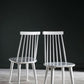 White Farmhouse Spindle Dining Chair Set Of 2 For Kitchen