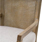 Counter Stool With Cane Back And Upholstered Seat Kitchen