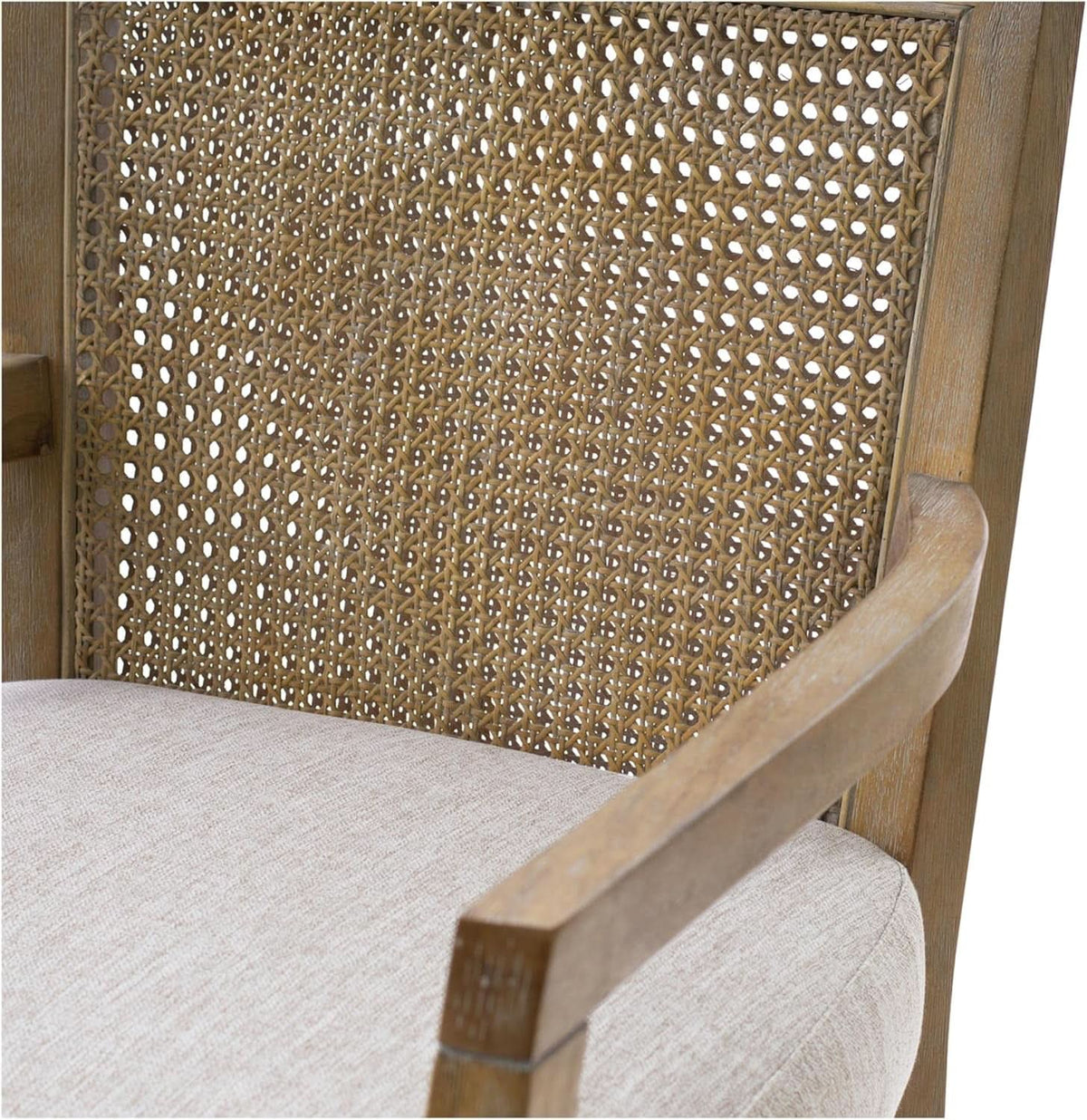 Counter Stool With Cane Back And Upholstered Seat Kitchen