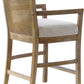 Counter Stool With Cane Back And Upholstered Seat Kitchen