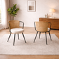 47"-63" Extendable Dining Table Set with 4 Upholstered Chairs, Storage Base, Brown