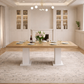 78.7Inch Modern Dining Table Set Upholstered Chairs