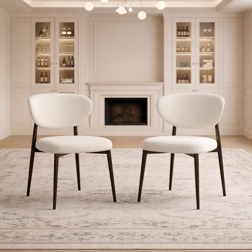 78.7Inch Modern Dining Table Set Upholstered Chairs