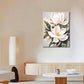 White Flower Canvas Wall Art Ready To Hang 24x32 Inches