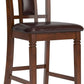 Counter Height Dining Set Brown With Table And 4 Barstools
