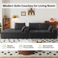 108-Inch Modular Sectional Couch With Oversized Chaise