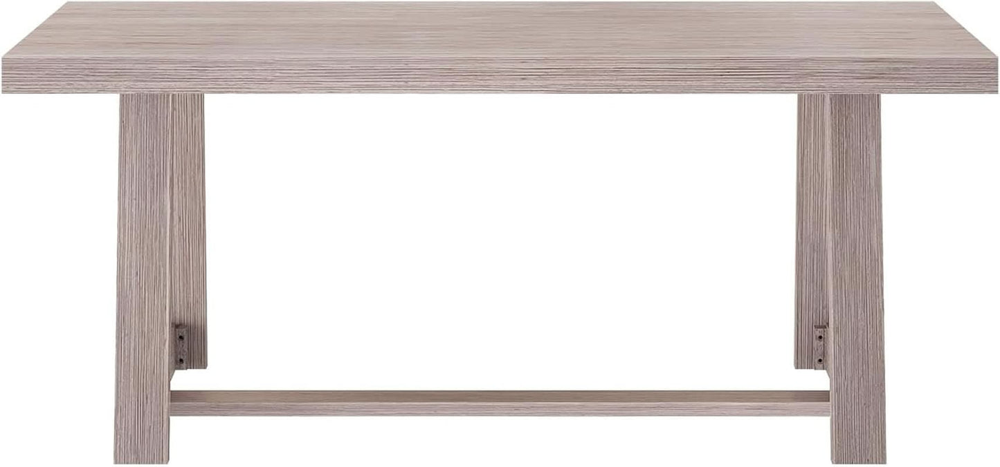 72 Inch Farmhouse Solid Wood Dining Table Rectangular Kitchen Table