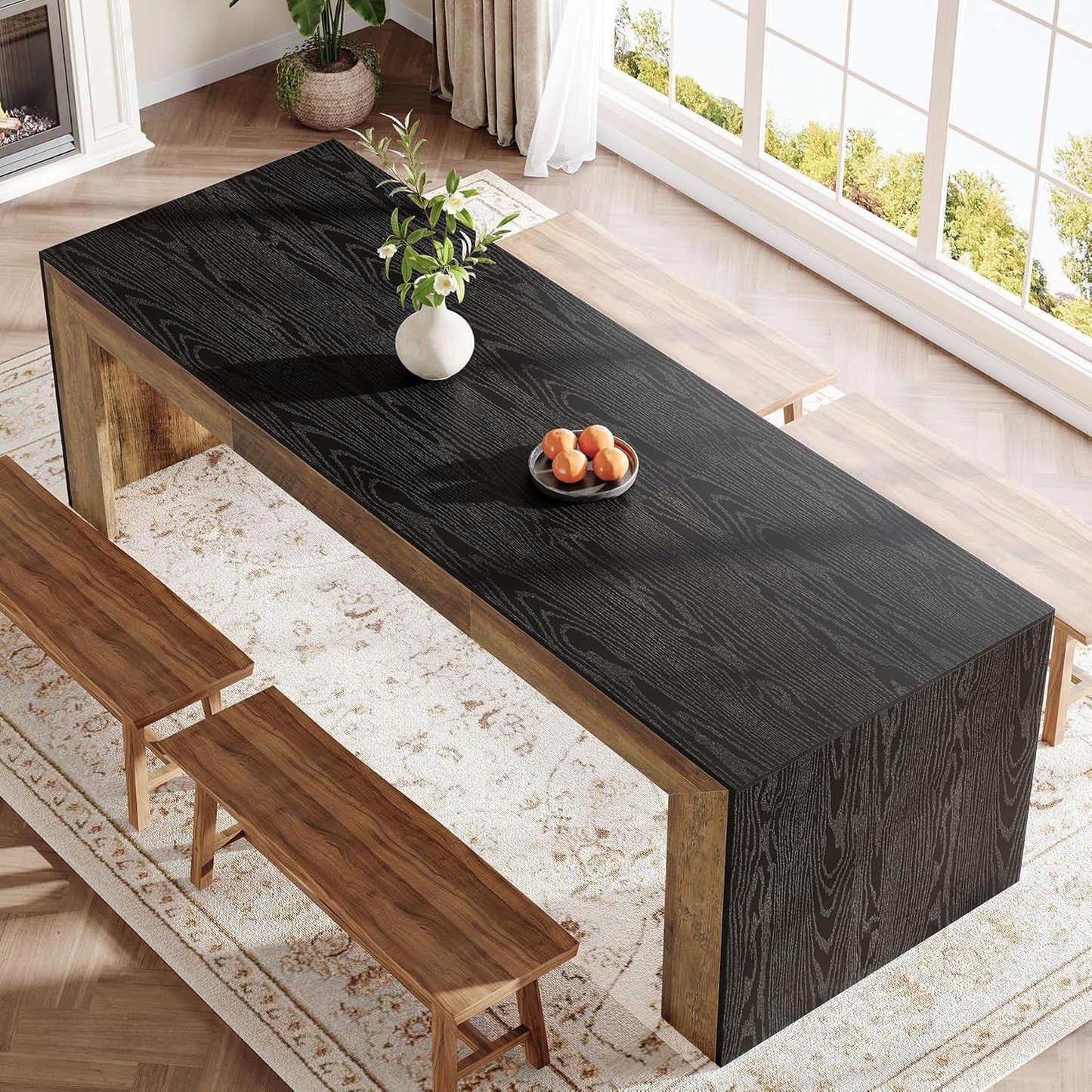78in ExtraLong Industrial Grade Solid Wood Dining Table