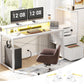 White 59Inch Gaming Desk Engineered For Home Office