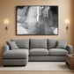 Contemporary Monochrome Abstract Wall Art Canvas 30x60