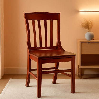 Hercules Mahogany Schoolhouse Dining Chair For Restaurants