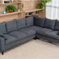 Six Seat Corner Sectional Sofa With Linen Fabric For Living Room
