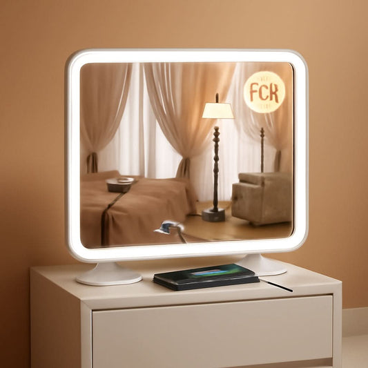 23x18 Inch Vanity Mirror With LED Three Color Dimmable Lights