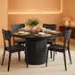 Round Forty Seven Inch Dining Table Charcoal Grey Model
