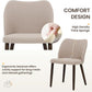 Camel Upholstered Dining Chairs Midcentury Modern Set