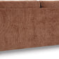 Queen Burnt Orange Contemporary Luxury Sofa Sleeper