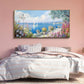 Ultramarine Coastal Seascape Canvas Wall Art 58x29