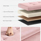 Jelly Pink Foldable Storage Ottoman Bench 15x30x15
