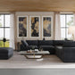 Black Storage Ottoman With Removable Cushion Covers