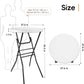 28In Ultra Portable Folding Bar Height Cocktail Table