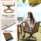 Nine Piece Outdoor Patio Dining Set with Swivel Chairs