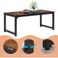 71 Inch Dining Table With Metal Legs Elegant Quality