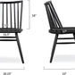 Talia Windsor UltraMatte Black Ashwood Dining Chair