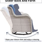 Cozy 11 Piece Outdoor Furniture Set with Swivel Chairs