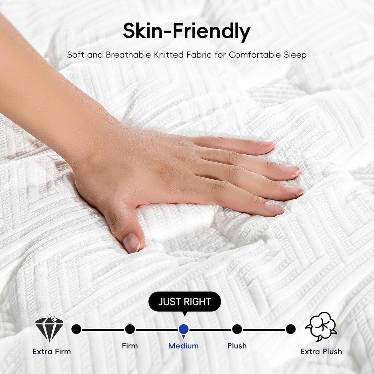 Twin Pressure Relief Memory Foam Hybrid Mattress Pocketed-2