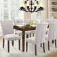 Parsons Upholstered Dining Chairs Light Grey Nailhead
