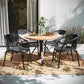 Modern Stackable Rattan Dining Chairs Set for Outdoor