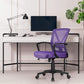 Ergonomic Purple Mesh Office Desk Chair With Lumbar Support
