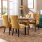 Velvet Dining Chairs Gold Finishing Collection Set