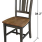 International Concepts Splatback Dining Chair Hickory Washed Coal