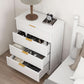 White Lofty Hardwood Dresser With Generous Drawers