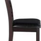 Gia Ebony Dining Chairs Set Of 2 Rubber Wood Solids
