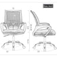 Ergonomic Pink Office Chair With Back Support For Home Office-1