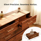 Walnut Dresser Six Drawer Storage Organizer Cabinet