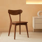 PremiumGrade Solid Oak Dining Chair Walnut Backrest
