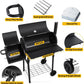 Fourteen Inch Durable Charcoal Grill Offset Smoker