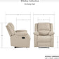 Oatmeal Wall Hugger Manual Recliner Chair For Living Room