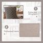 Beige Patterned Modern High Back Dining Chairs Set