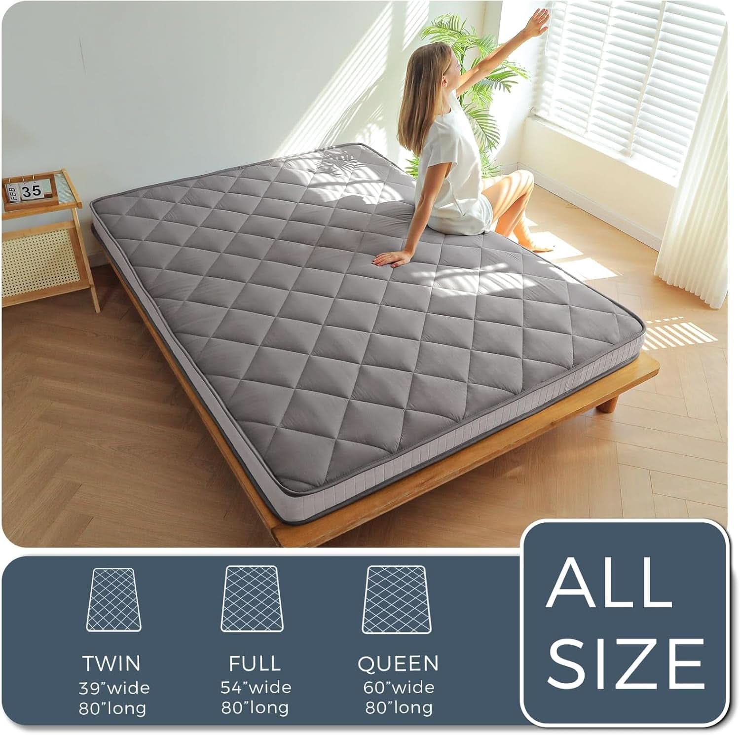 Extra Thick Six Inch Futon Mattress for Comfortable Sleep-1