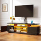 Black Sixty Inch TV Stand With Entertainment Center